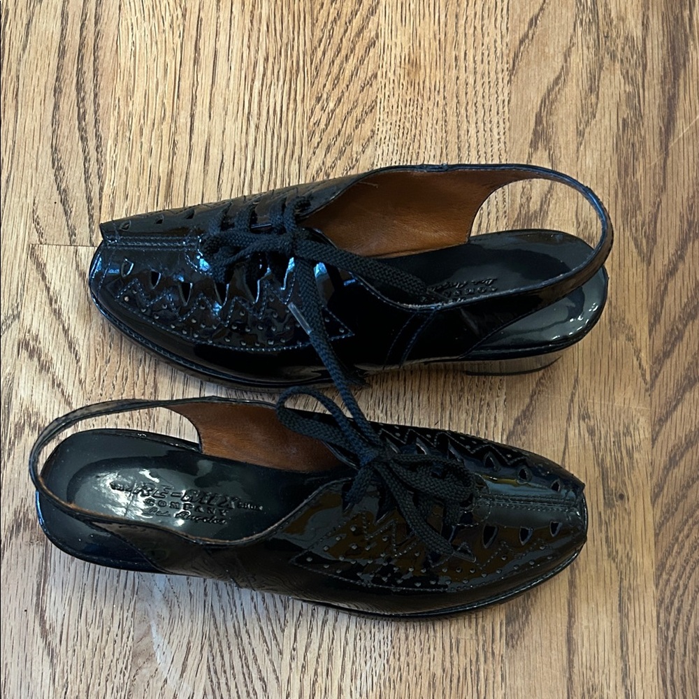 Black Patent Wedges by Re-Mix - Picture 2 of 5